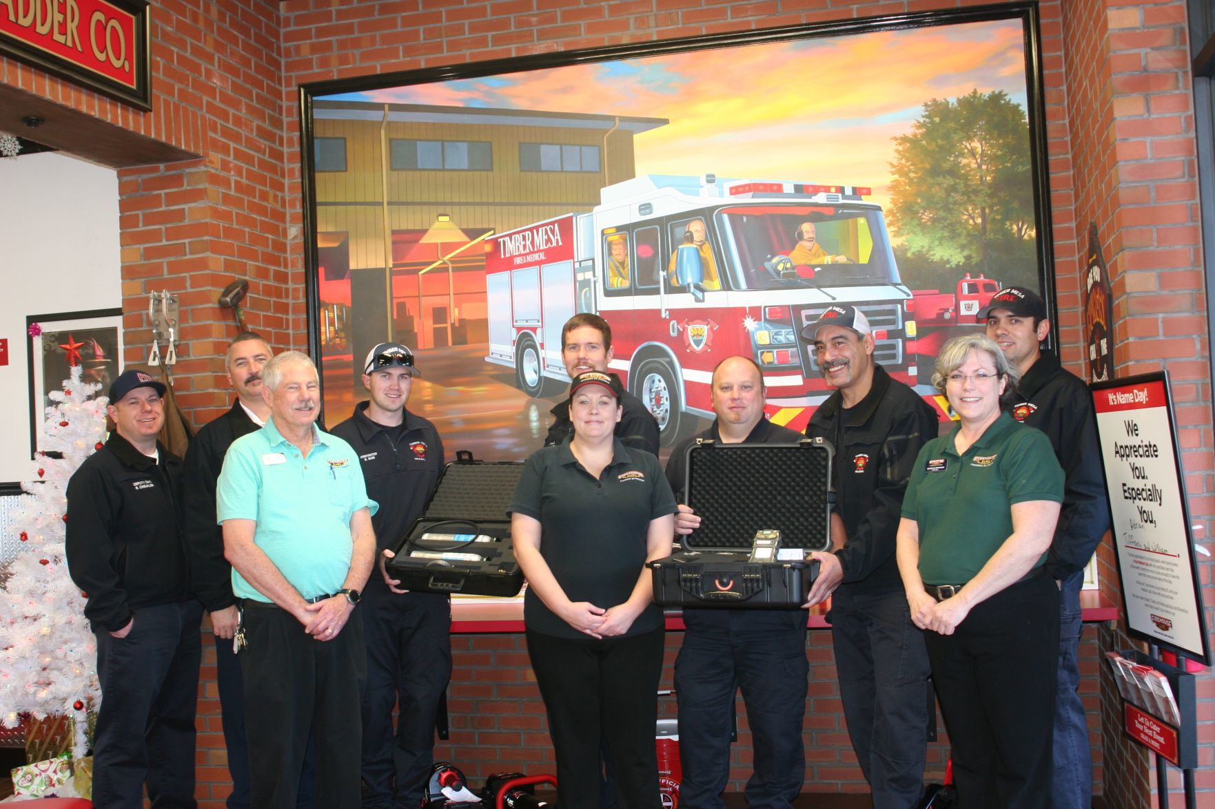 Firehouse Subs awards over 54K in grants - Timber Mesa Fire & Medical Dist